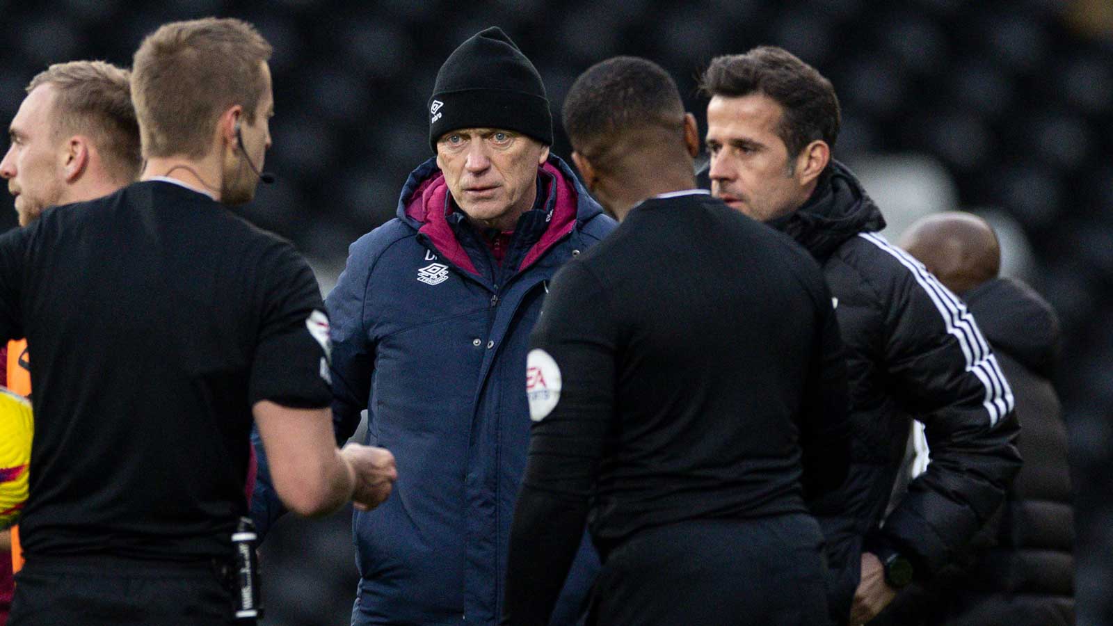 David Moyes with Marco Silva