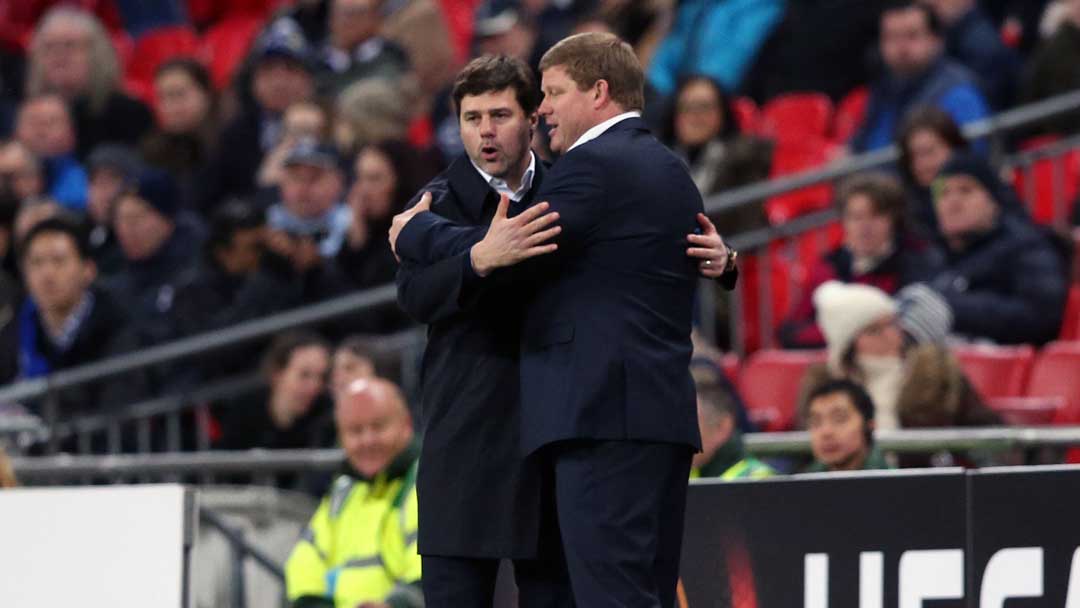 Hein Vanhaezebrouck and Mauricio Pochettino