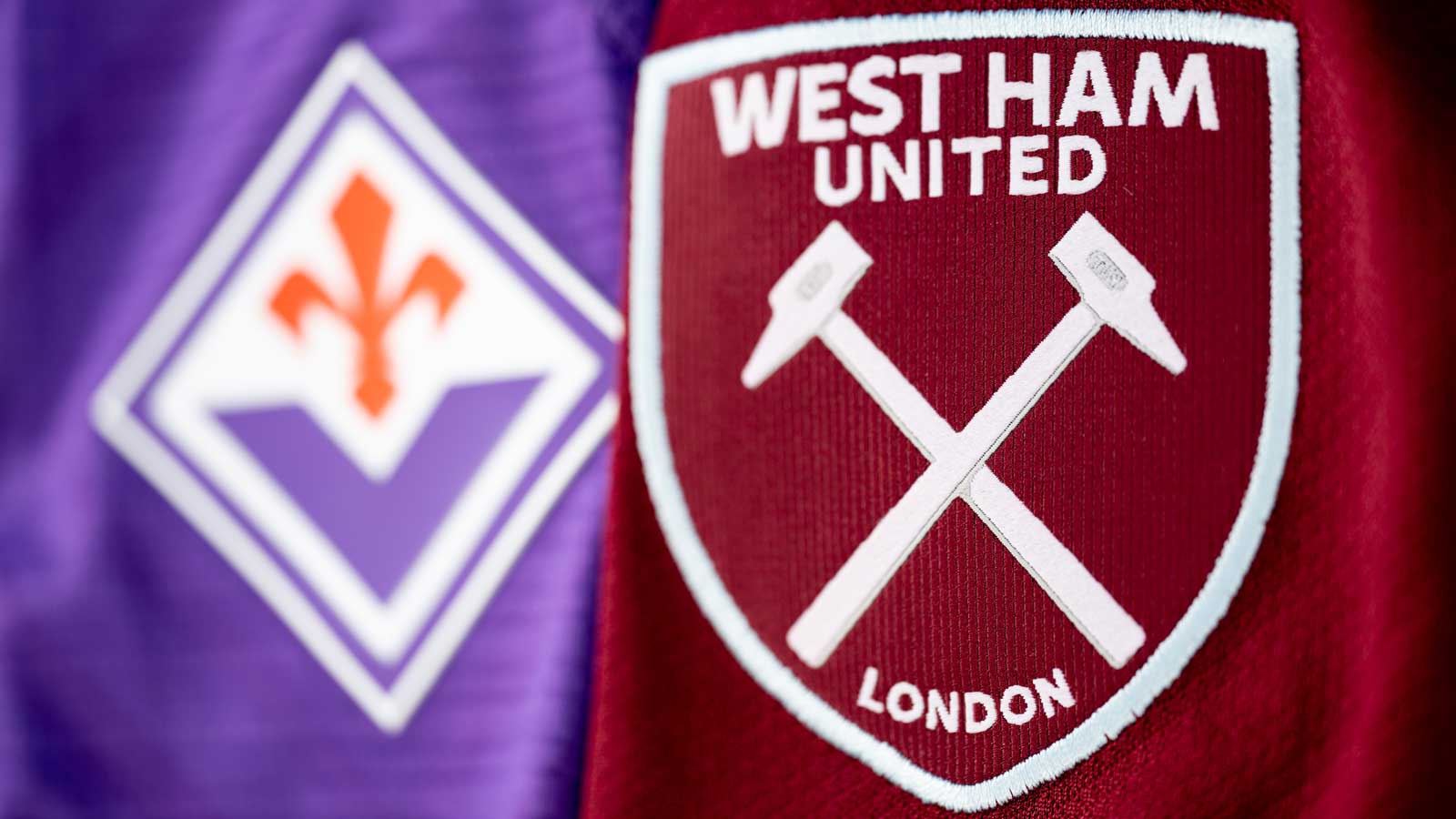 Fiorentina and West Ham United badges