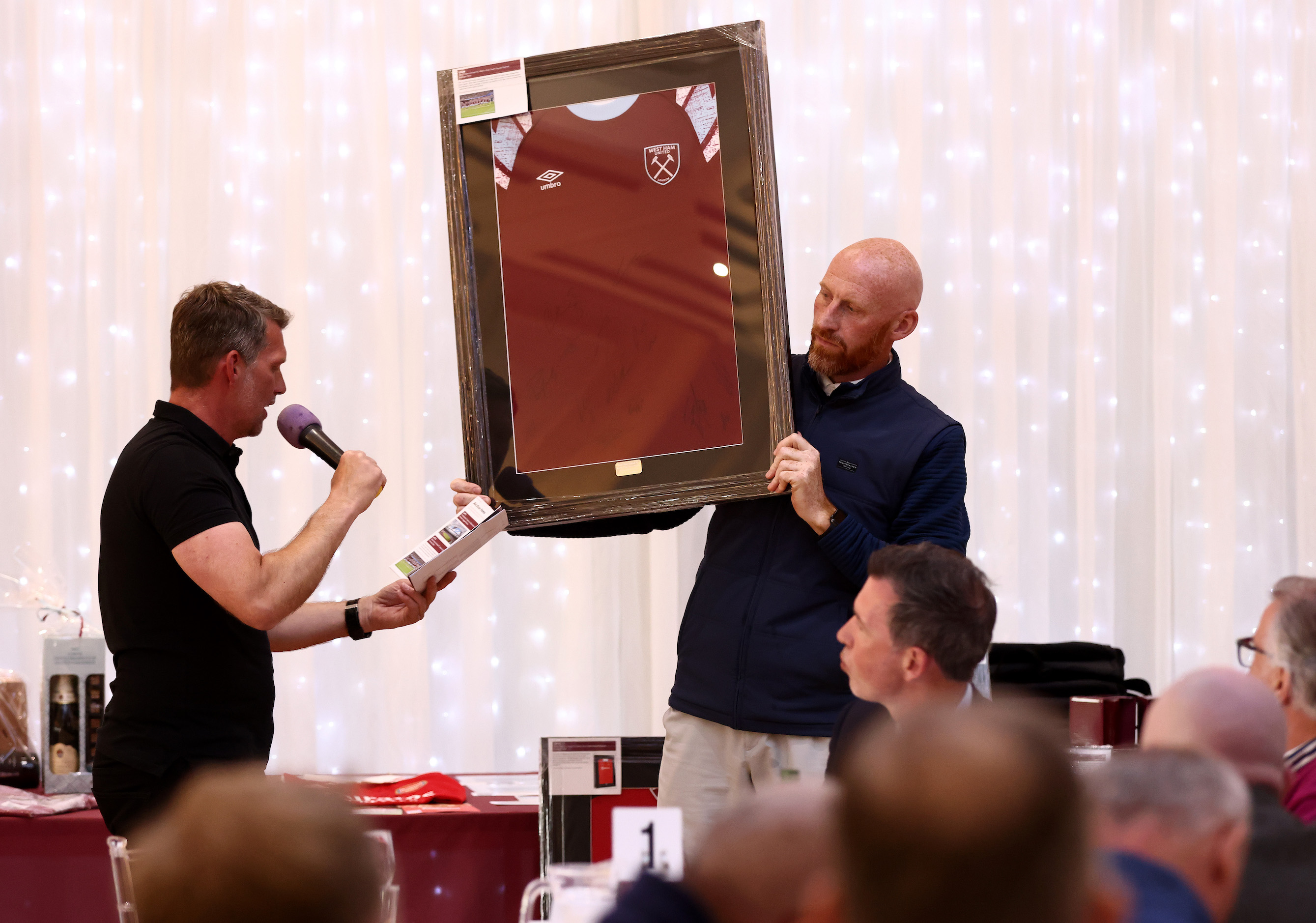 Jimmy Walker & James Collins during Foundation auction
