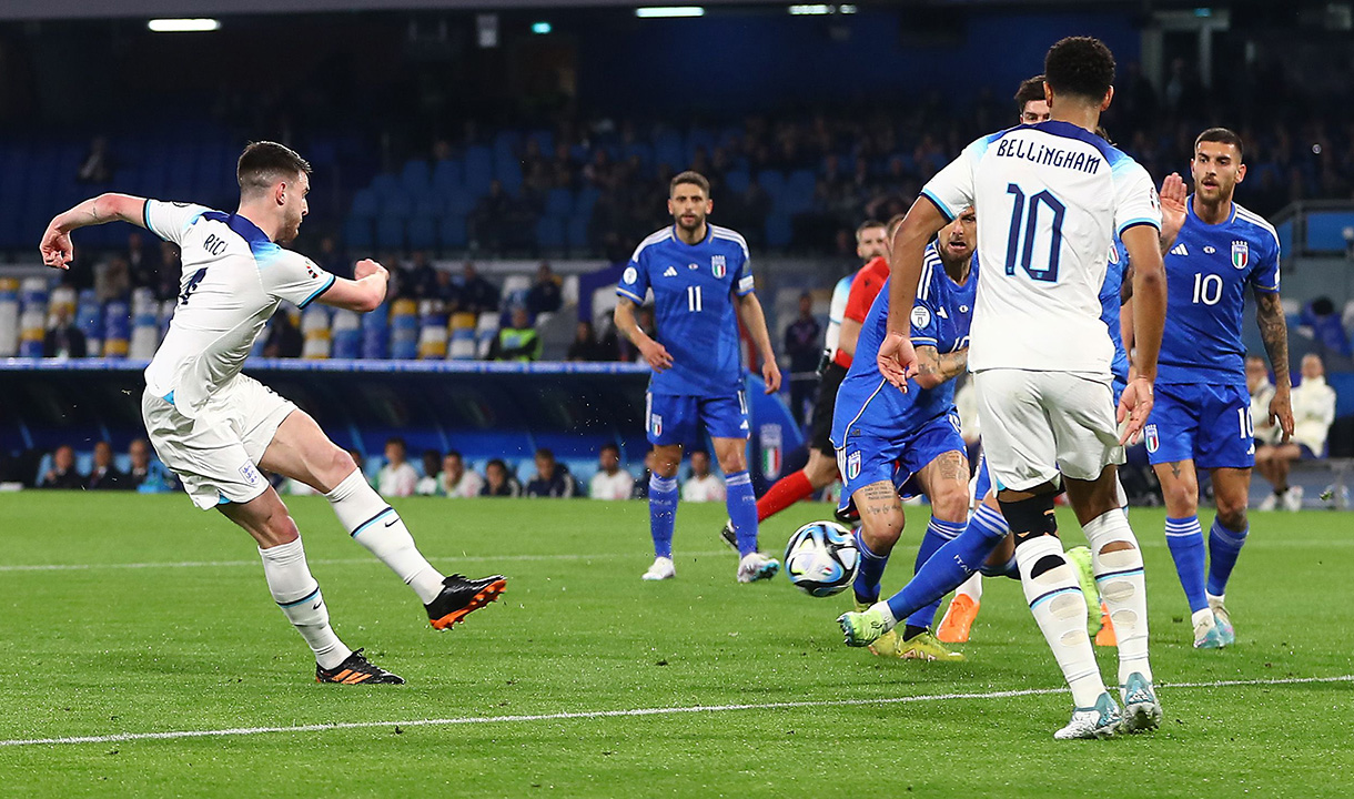 Declan Rice versus Italy 