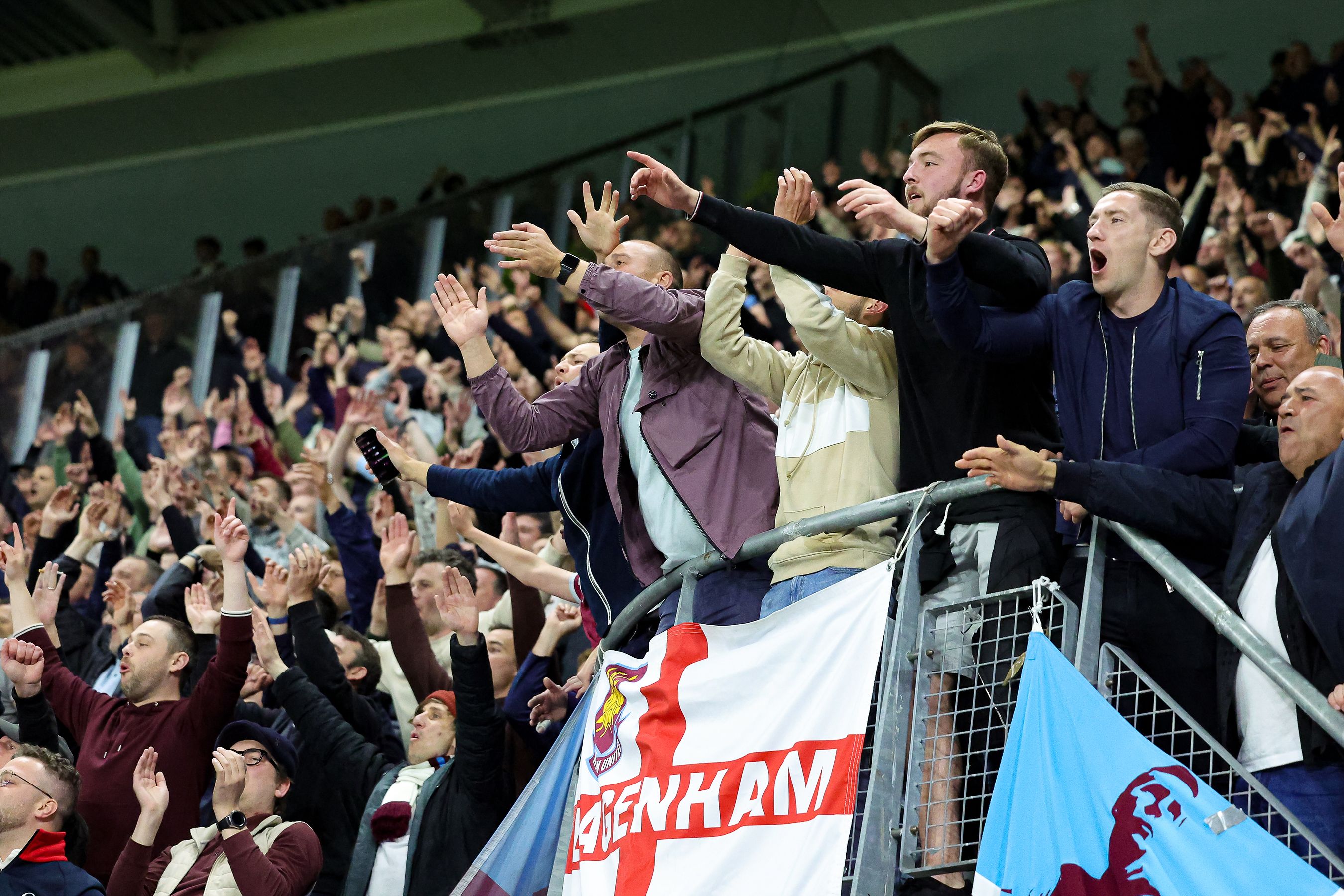 West Ham fans in Alkmaar