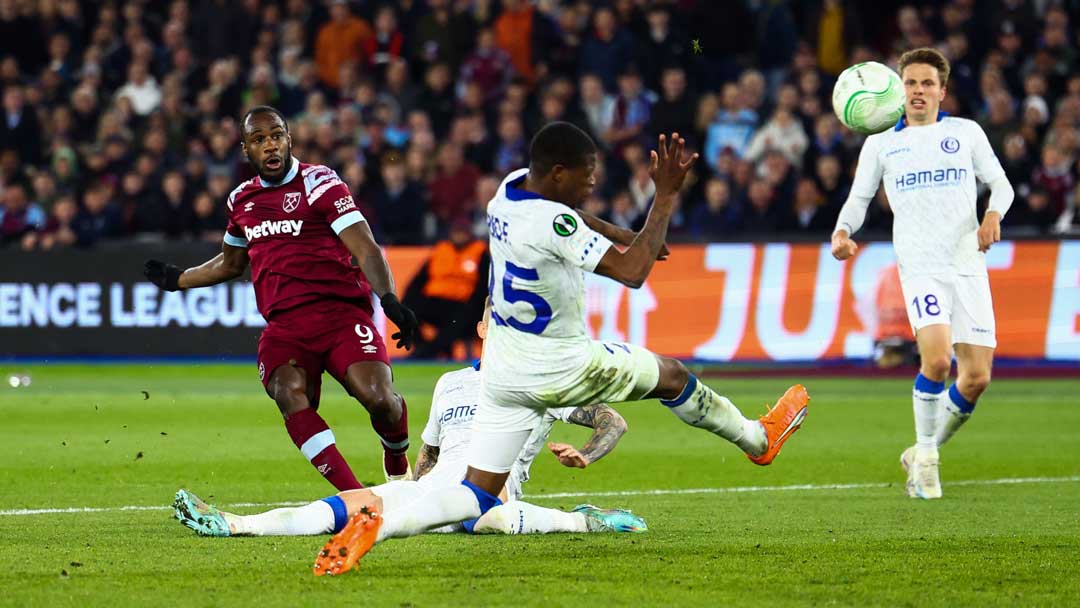 Michail Antonio is West Ham United’s leading scorer in this season’s UEFA Europa Conference League with seven goals, including the play-off round.