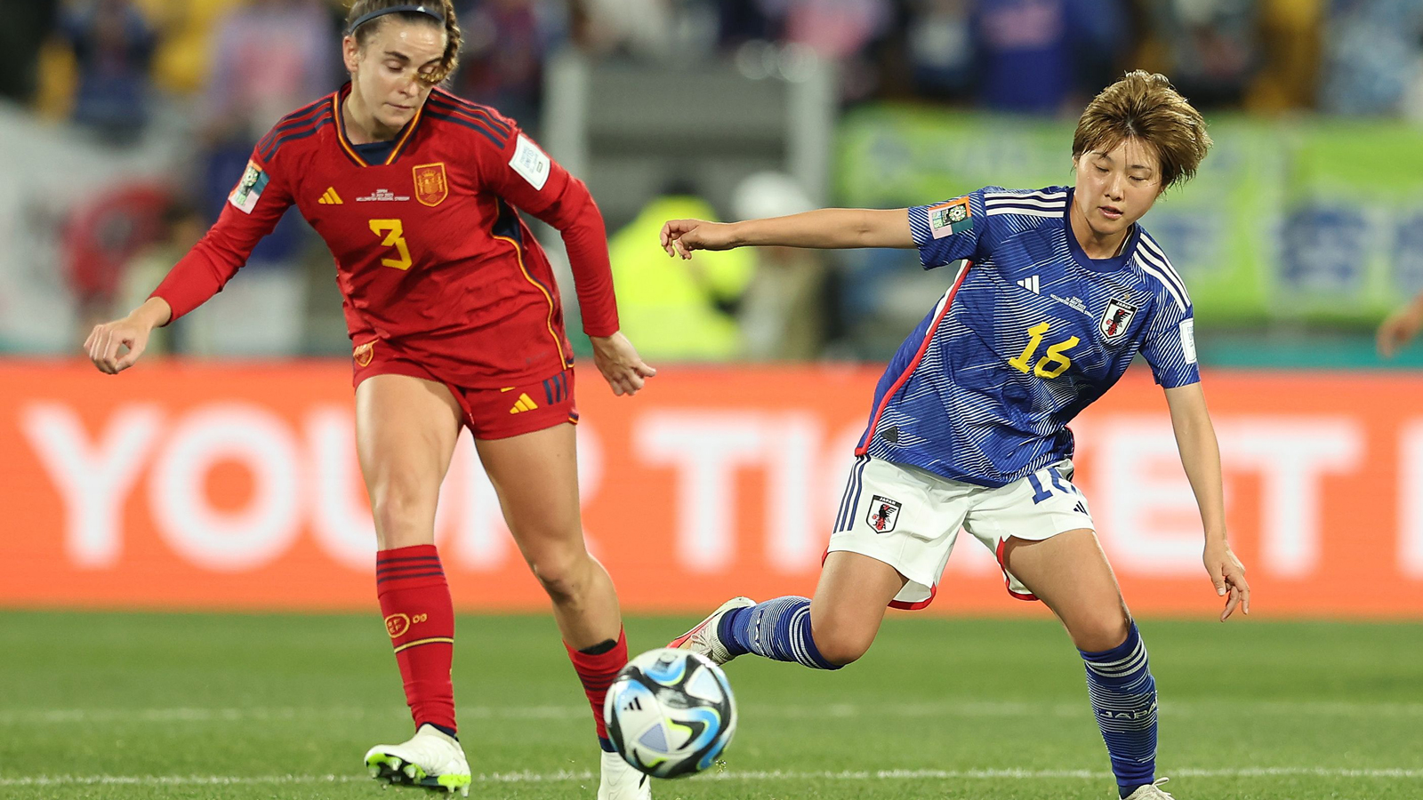 Honoka Hayashi in action for Japan against Spain
