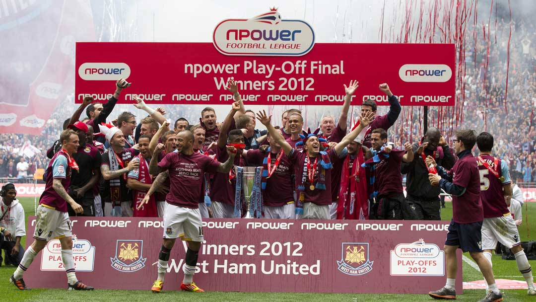 2012 Play-Off final celebrations