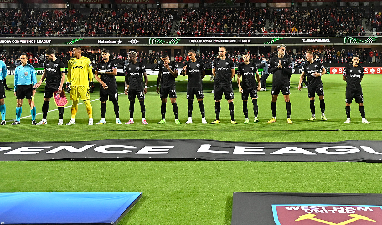 West Ham United line up at Silkeborg