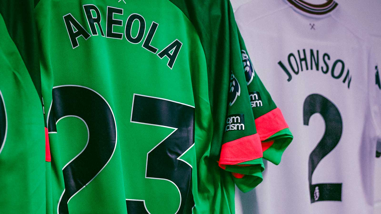 Alphonse Areola's shirt in the dressing room at AFC Bournemouth