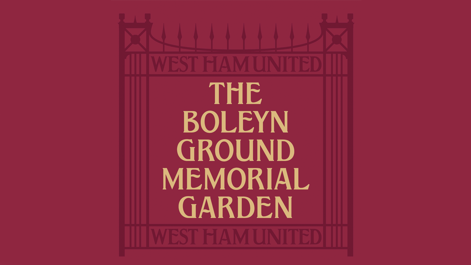 Boleyn Ground Memorial Garden