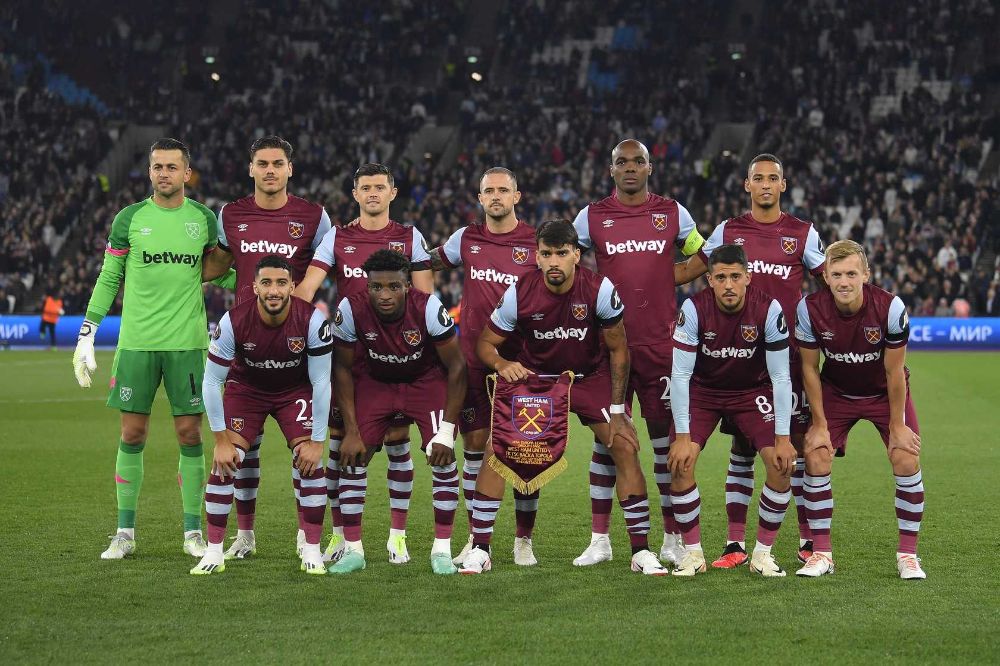 The Hammers line-up against TSC
