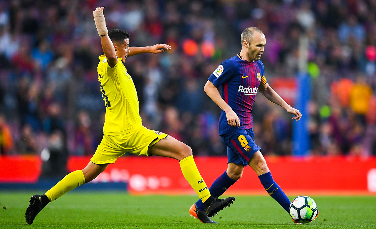 Pablo Fornals and Andres Iniesta