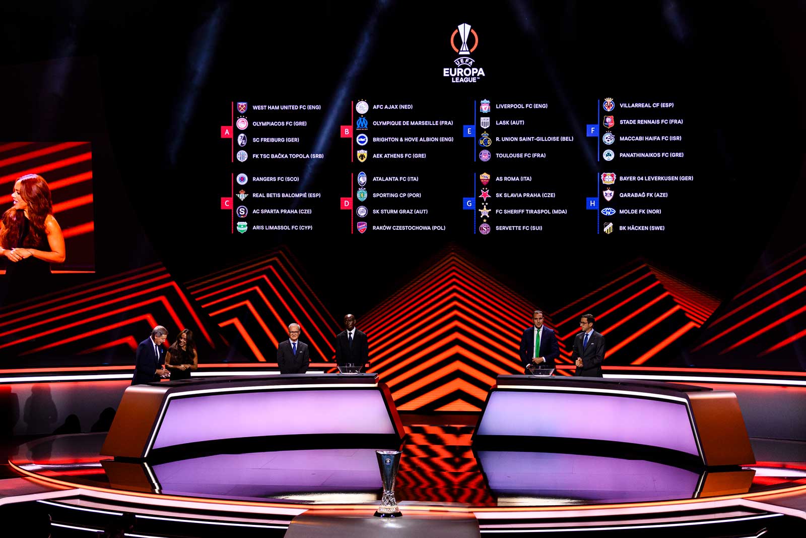 The UEFA Europa League draw in Monaco