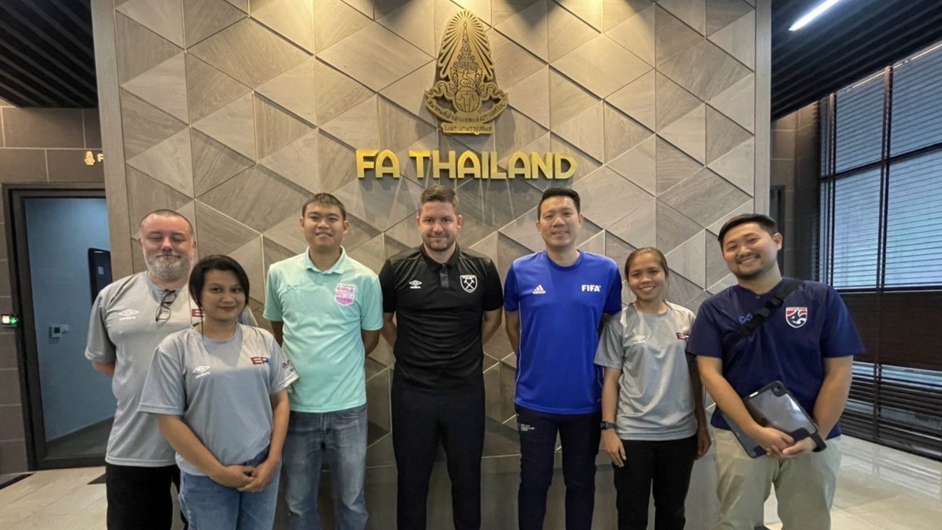 Director of Programmes Bryan with Thailand FA