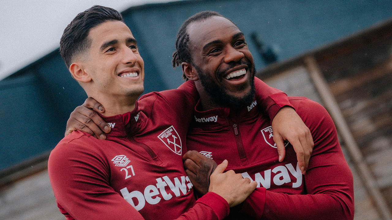 Nayef Aguerd and Michail Antonio