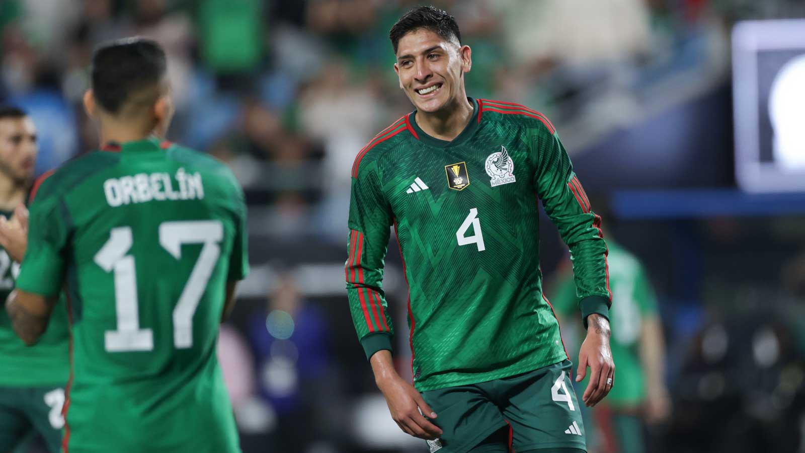 Edson Álvarez in action for Mexico against Ghana