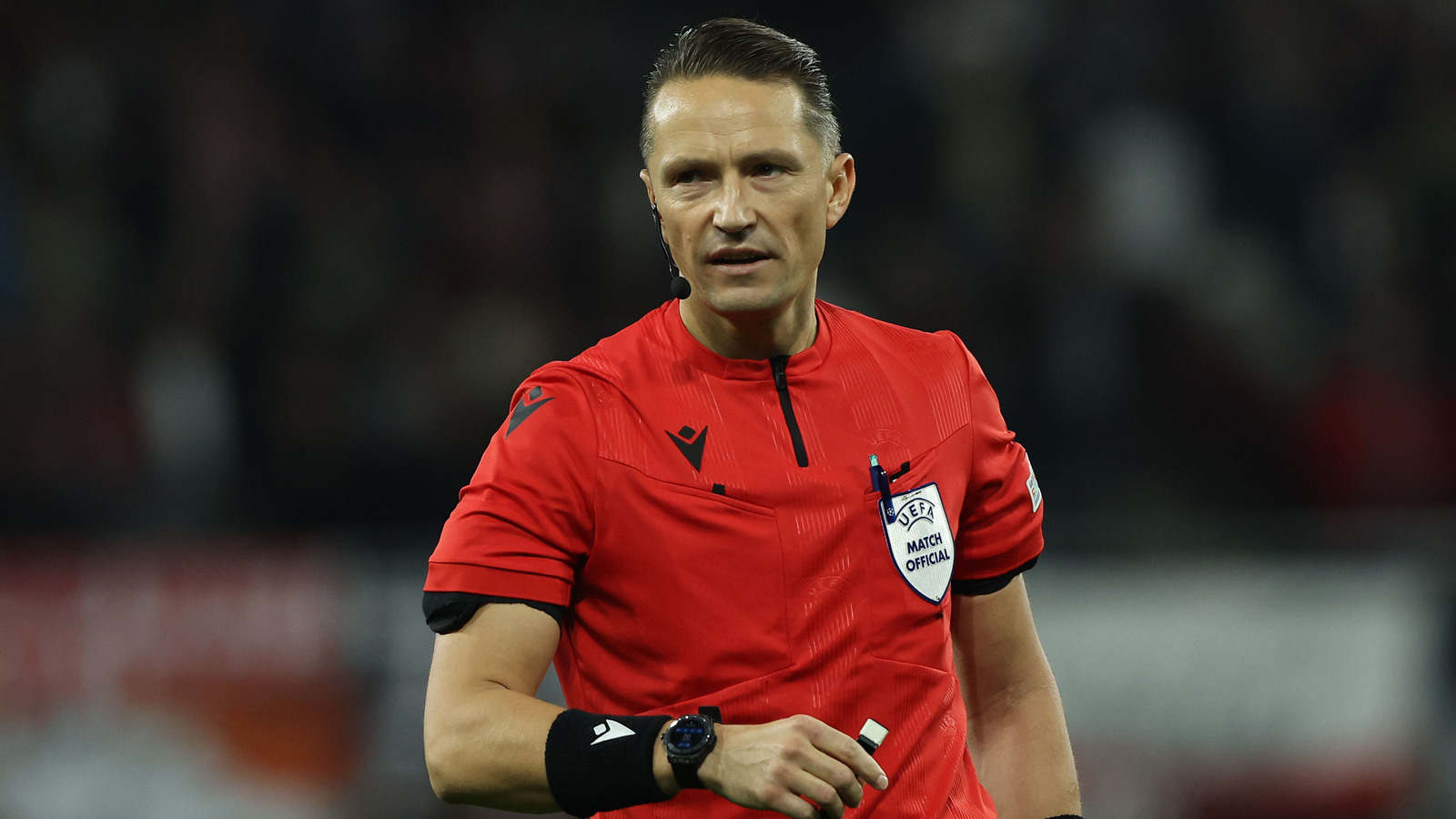 Latvian referee Andris Treimanis