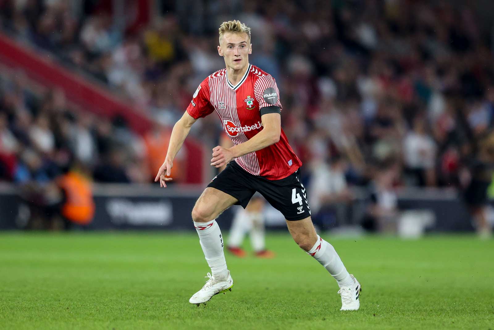 Flynn Downes in action for Southampton