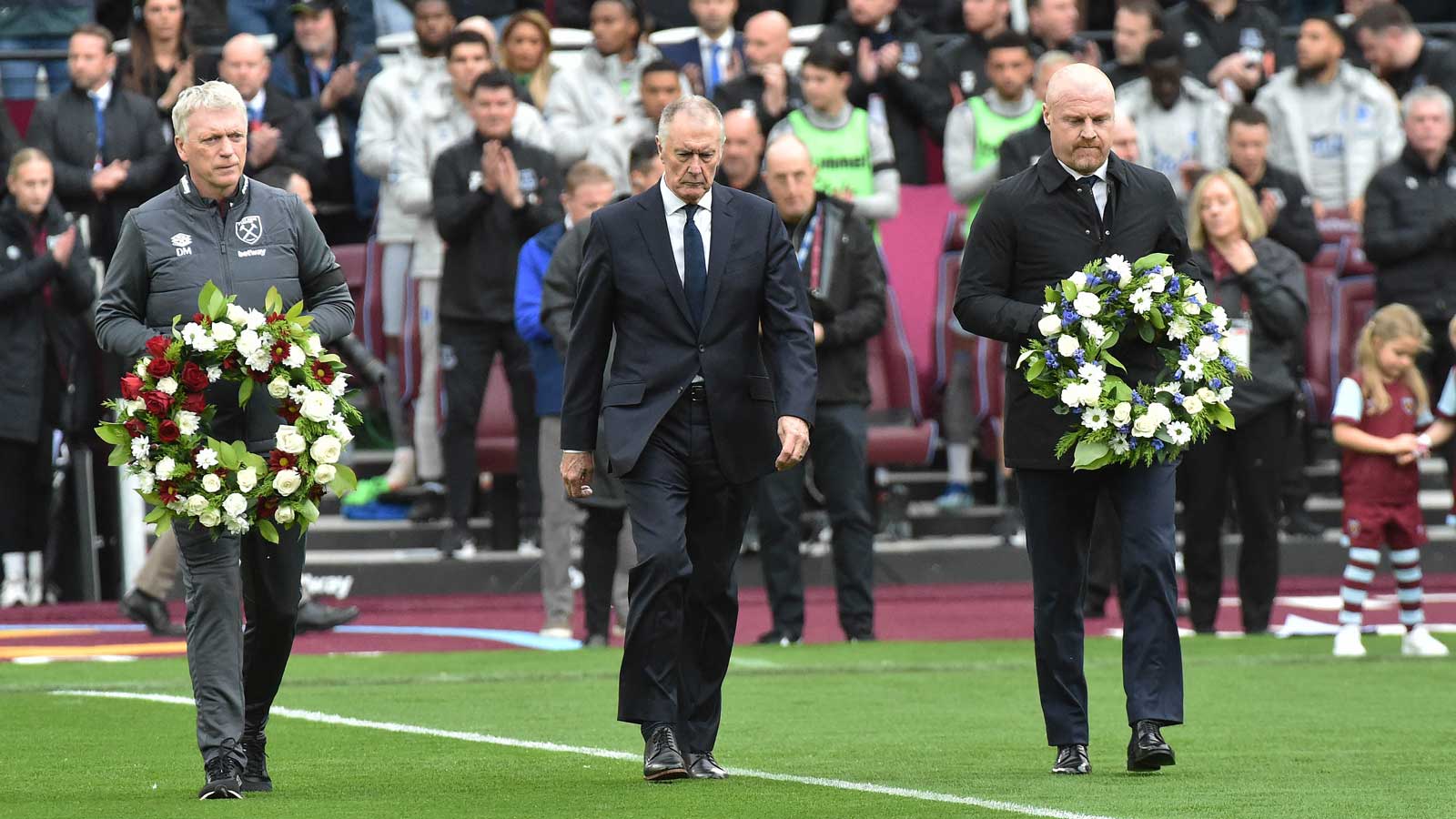 David Moyes, Sir Geoff Hurst and Sean Dyche pay tribute to Sir Bobby Charlton and Bill Kenwright CBE