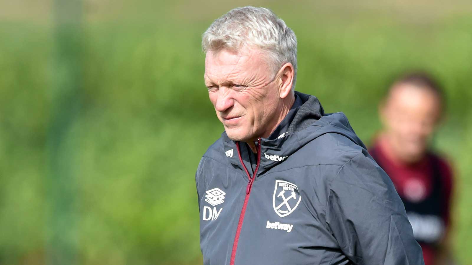 David Moyes oversees training ahead of West Ham United's trip to SC Freiburg