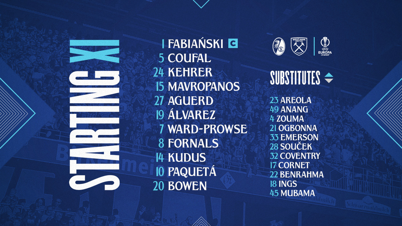 team news v Freiburg