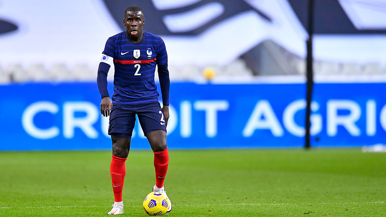 Kurt Zouma in action for France