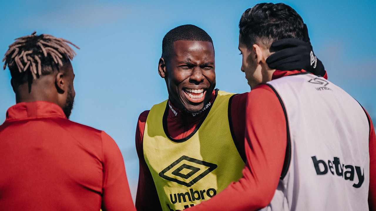 Kurt Zouma in training