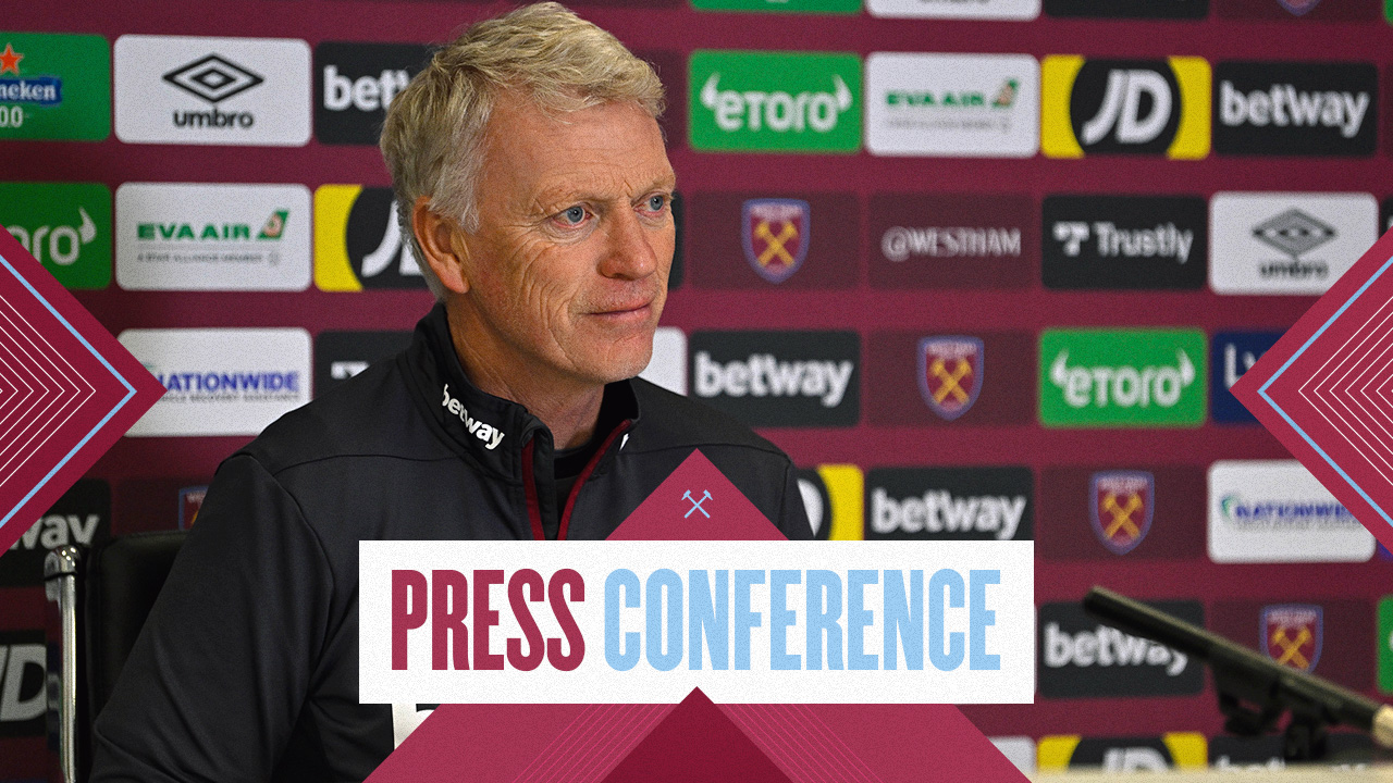 David Moyes speaks to the media on Fridayahead of the Premier League match at Brentford