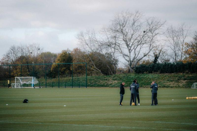 West Ham train ahead of Saturday's game at Burnley