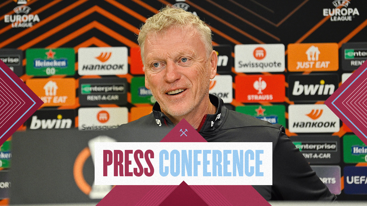 David Moyes speaks to the media ahead of Olympiacos