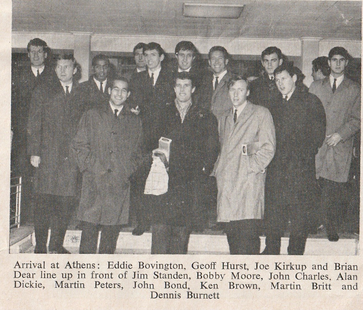 West Ham in Olympiacos in 1965