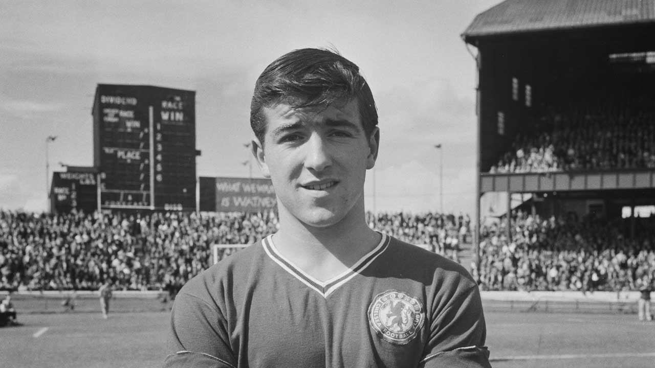A young Terry Venables at Chelsea