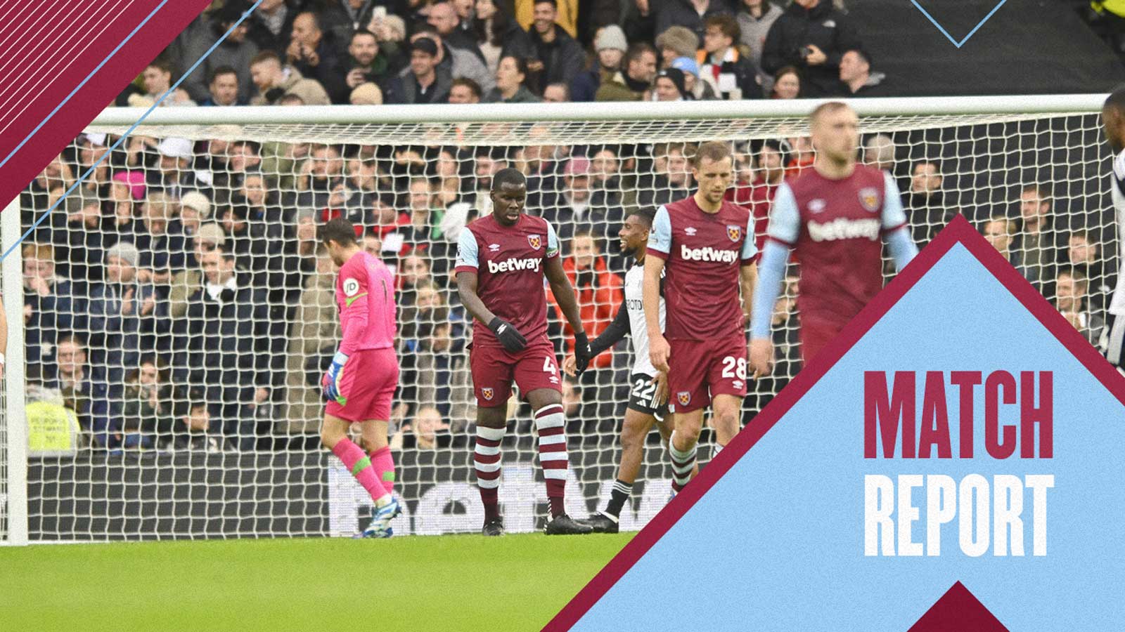 The Hammers look dejected at Fulham