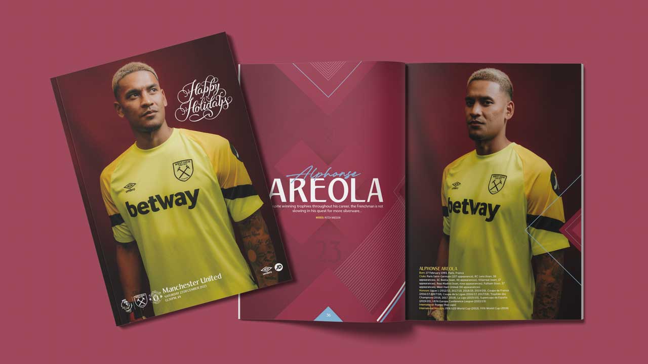 Manchester United Programme graphic