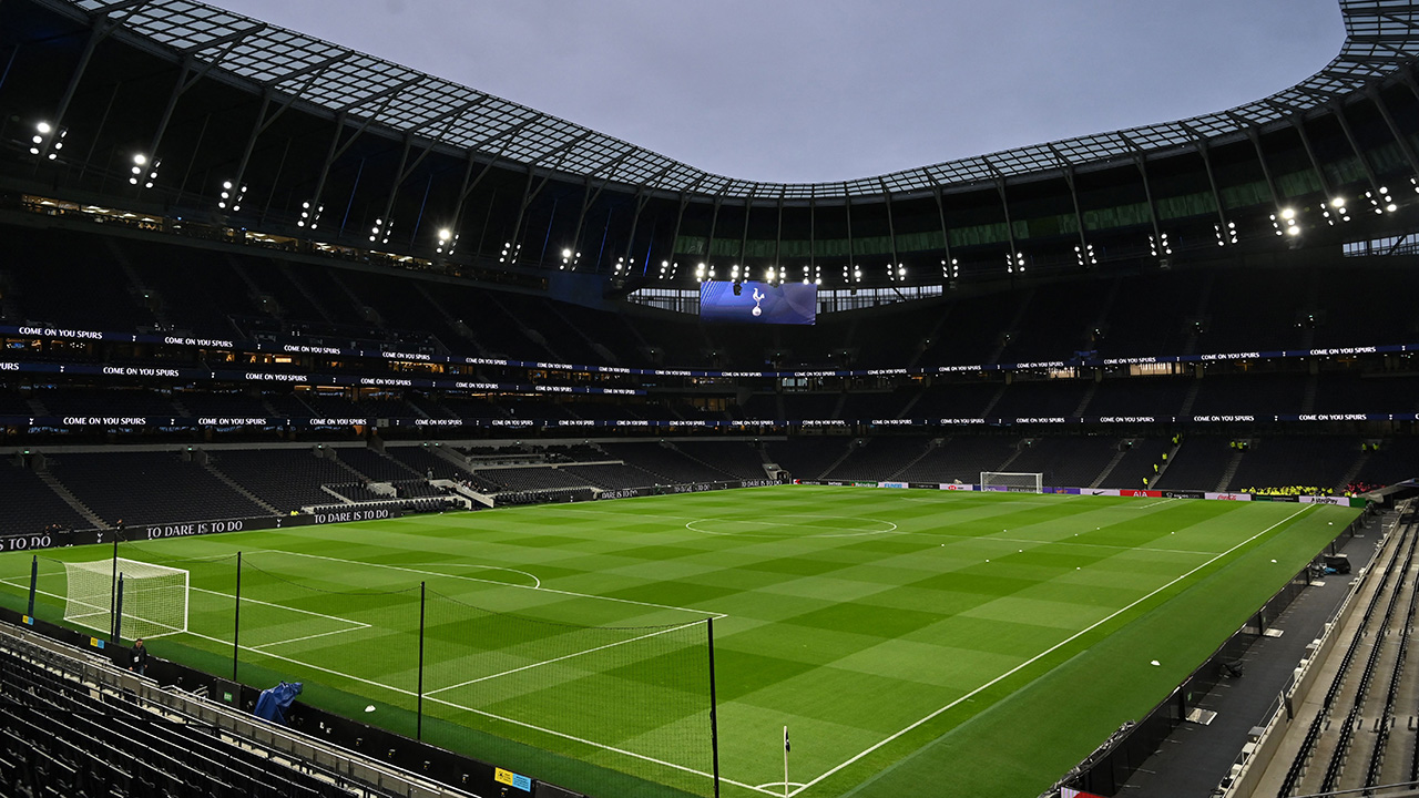 inside view of Tottenham Hotspur stadium