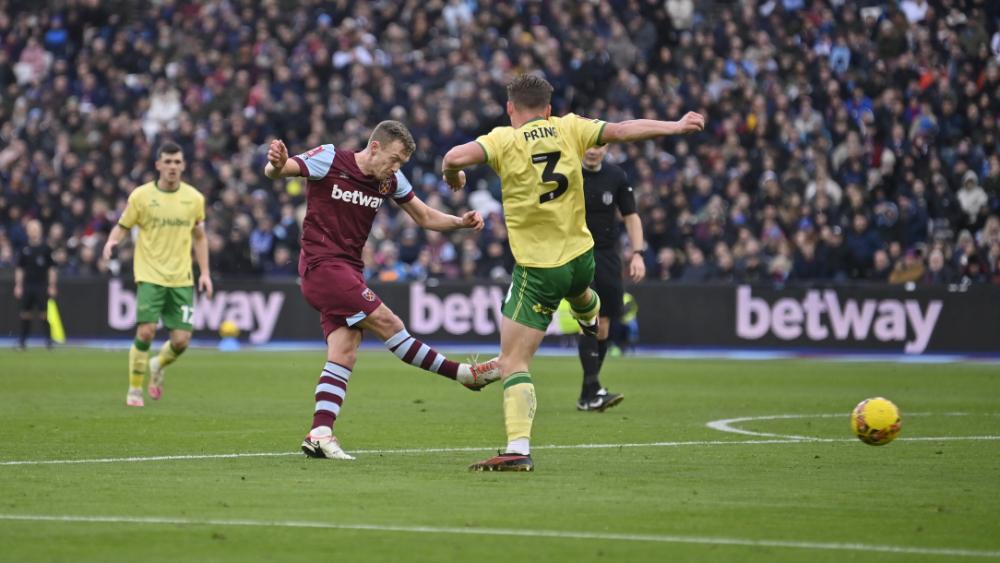 James Ward-Prowse strikes for goal against Bristol City