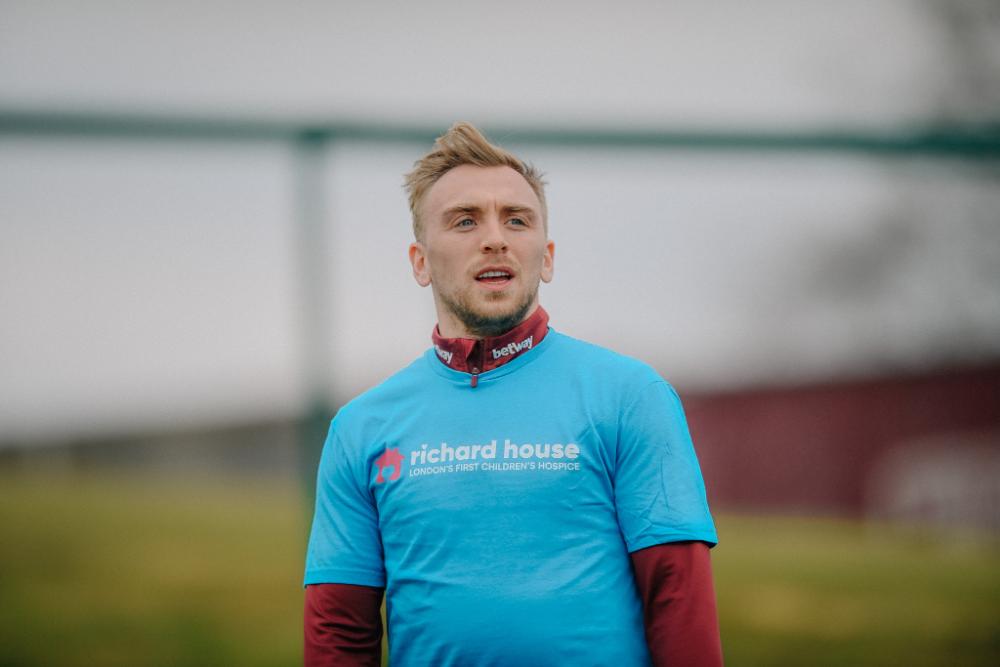 Jarrod Bowen trains ahead of the meeting with AFC Bournemouth