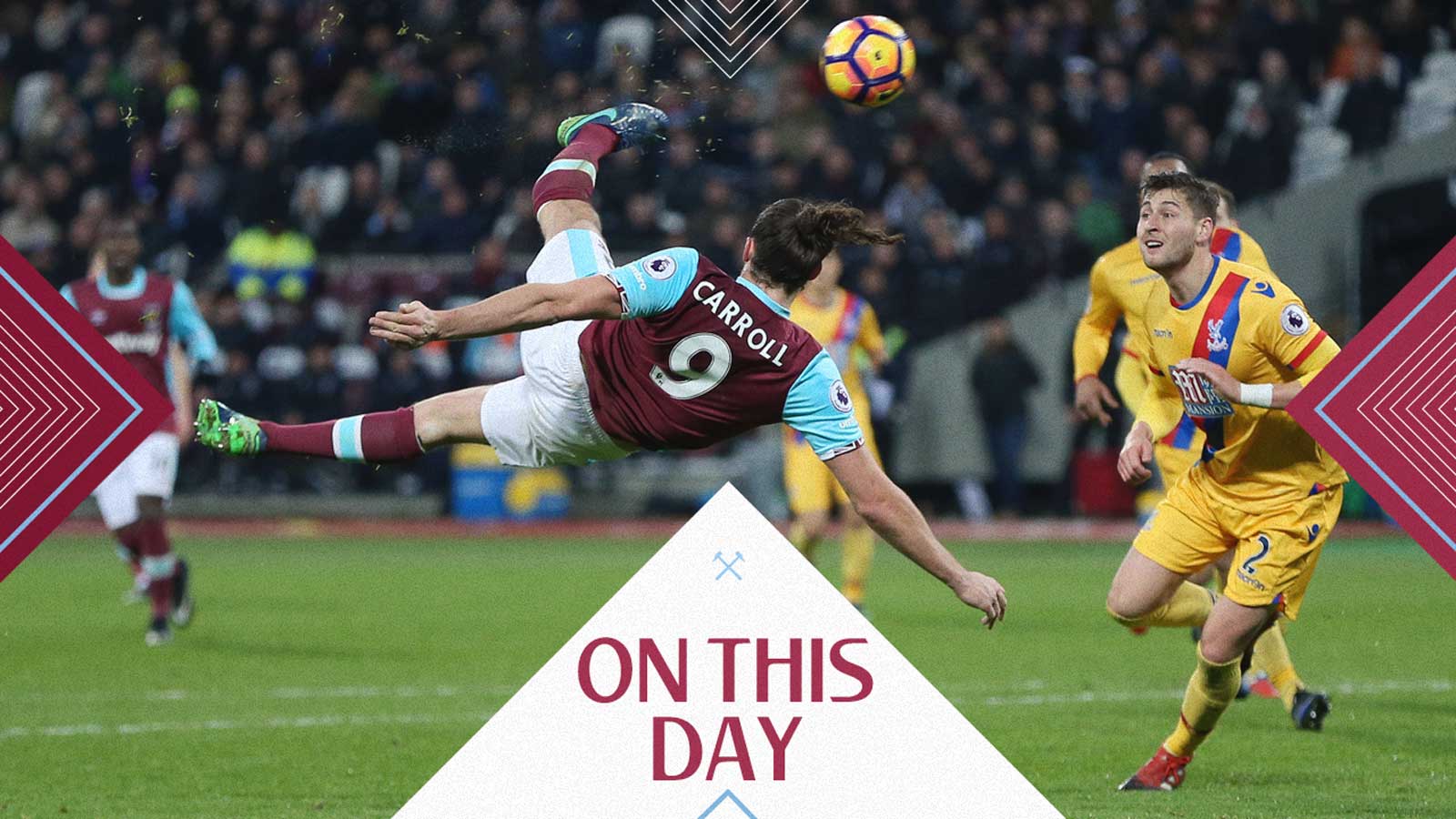 Andy Carroll scores against Crystal Palace