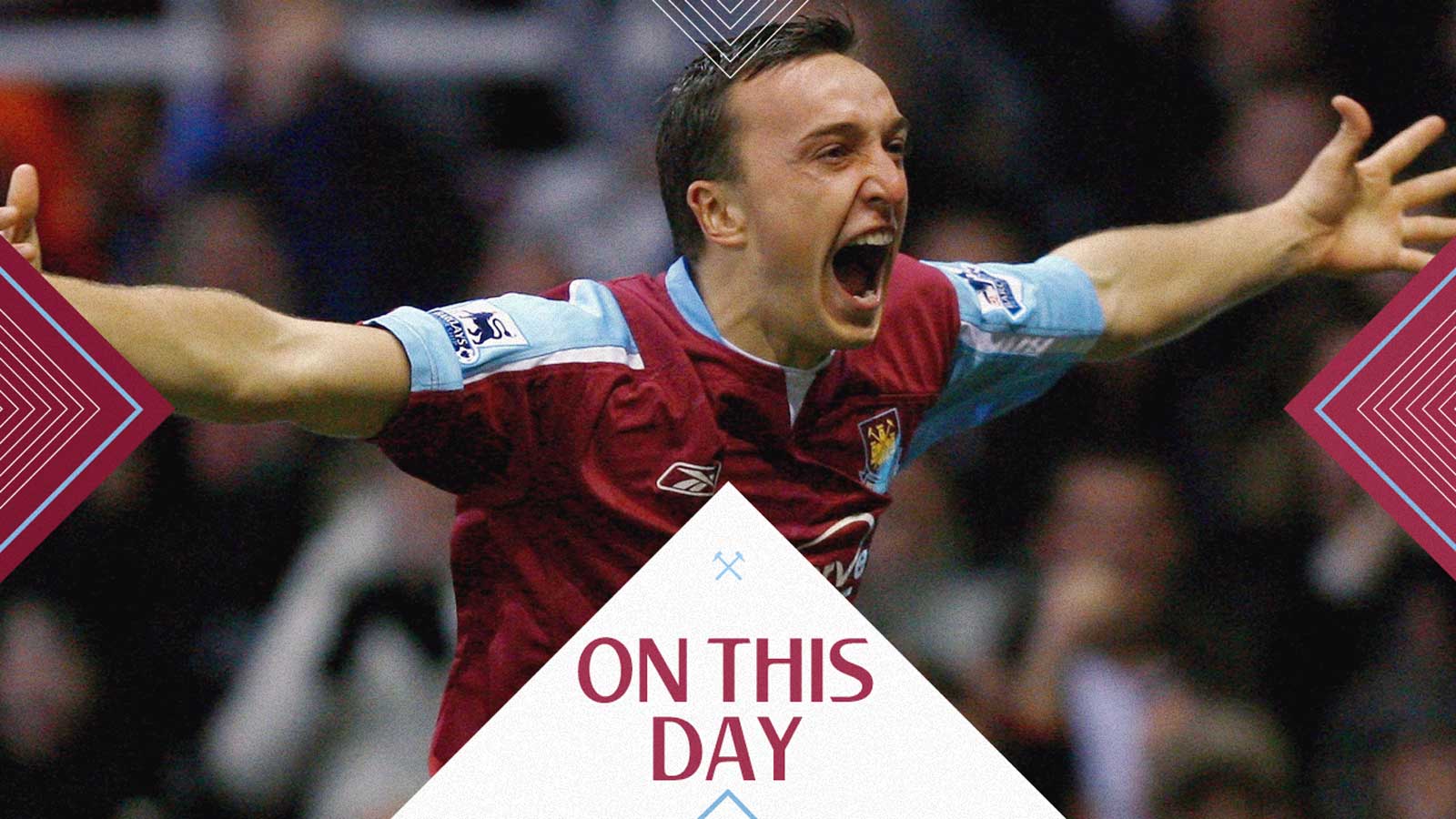 Mark Noble celebrates his first goal in Claret and Blue