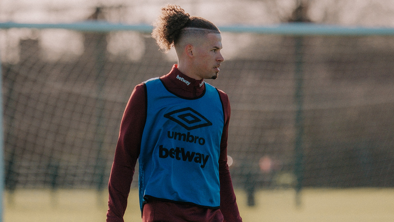 Kalvin Phillips trains at Rush Green