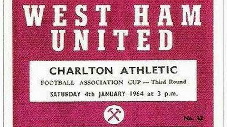 1964 FA Cup third round v Charlton