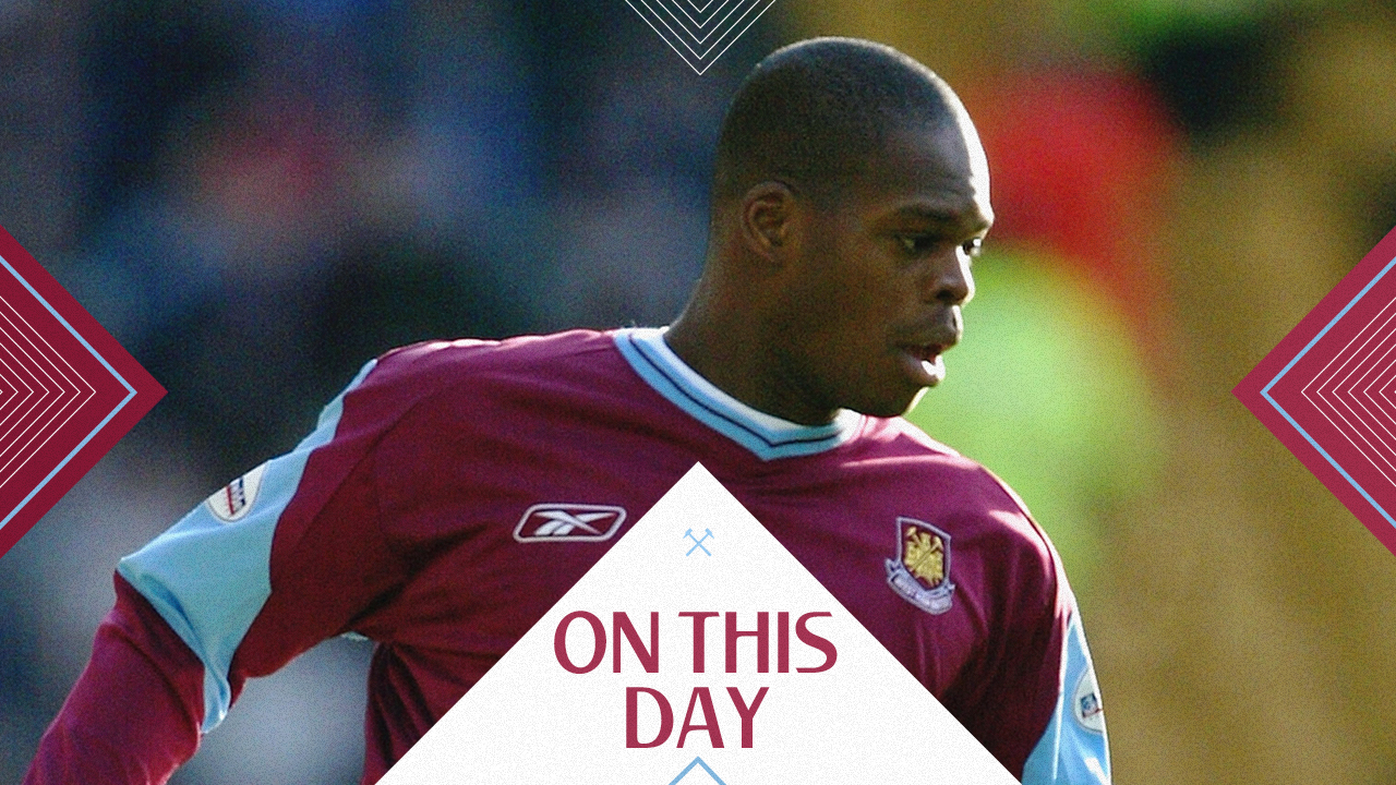 Marlon Harewood in West Ham colours