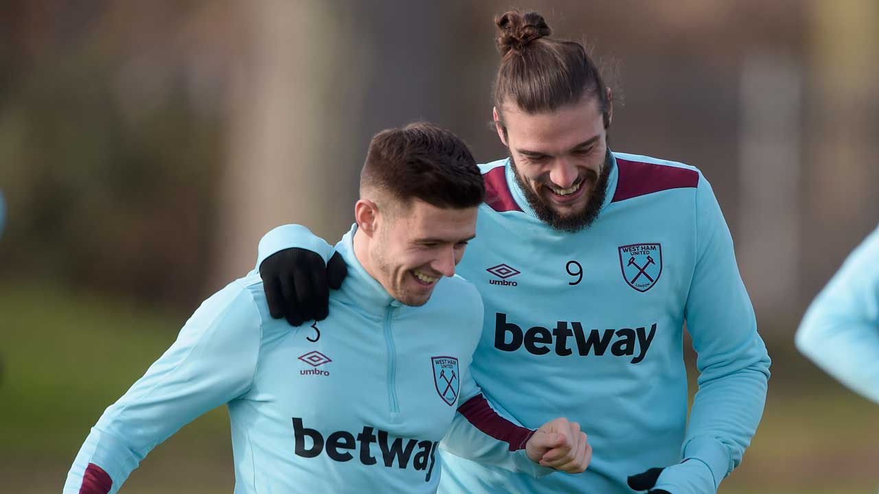 Aaron Cresswell and Andy Carroll