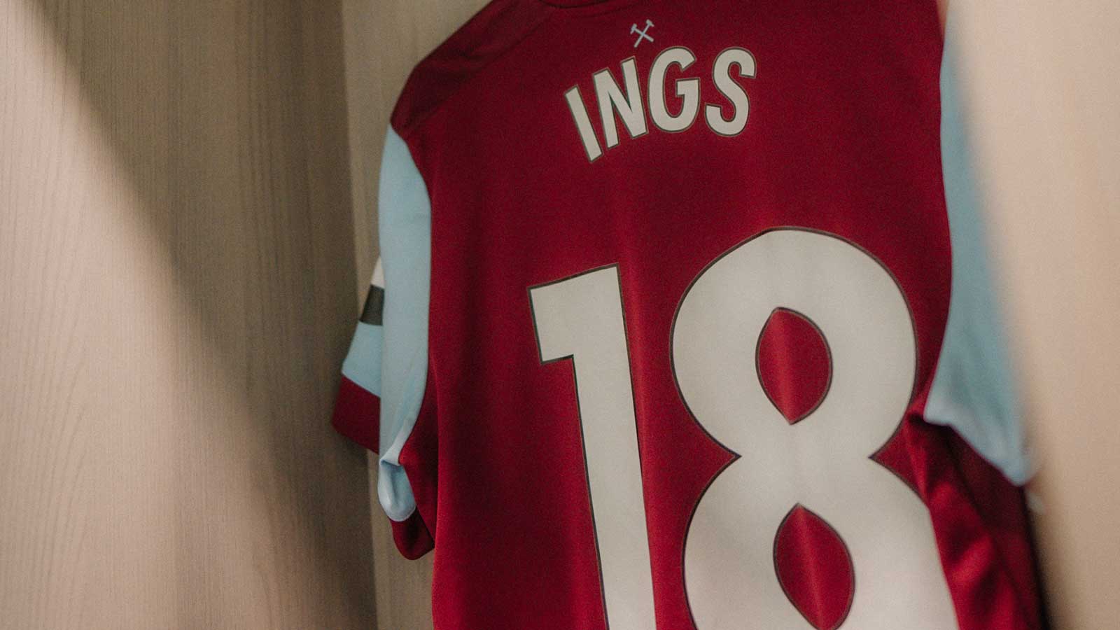 Danny Ings' shirt in the dressing room