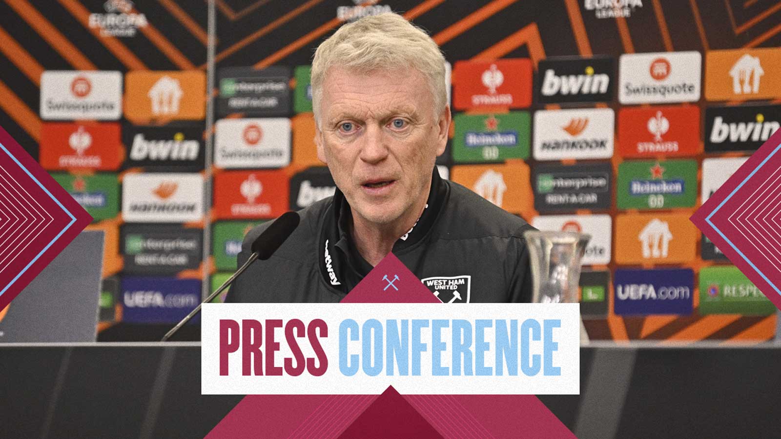 David Moyes speaks at a press conference