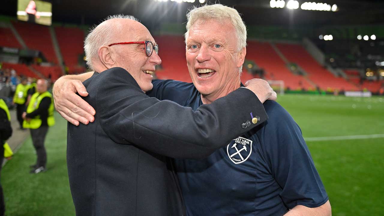 David Moyes with his father