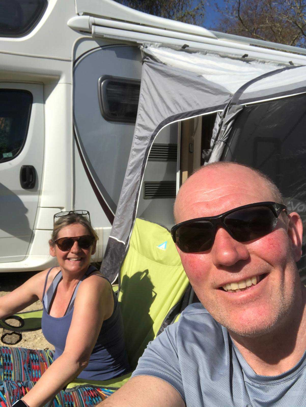 Tim and Kaz have been touring Europe in their camper van
