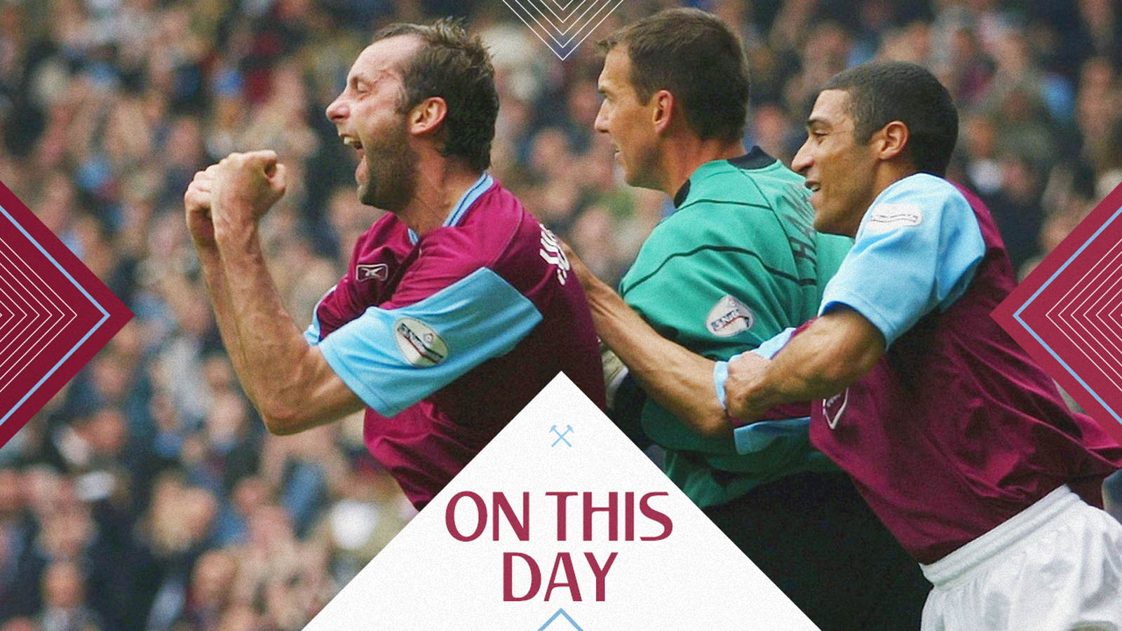 Don Hutchison celebrates scoring against Watford in May 2004