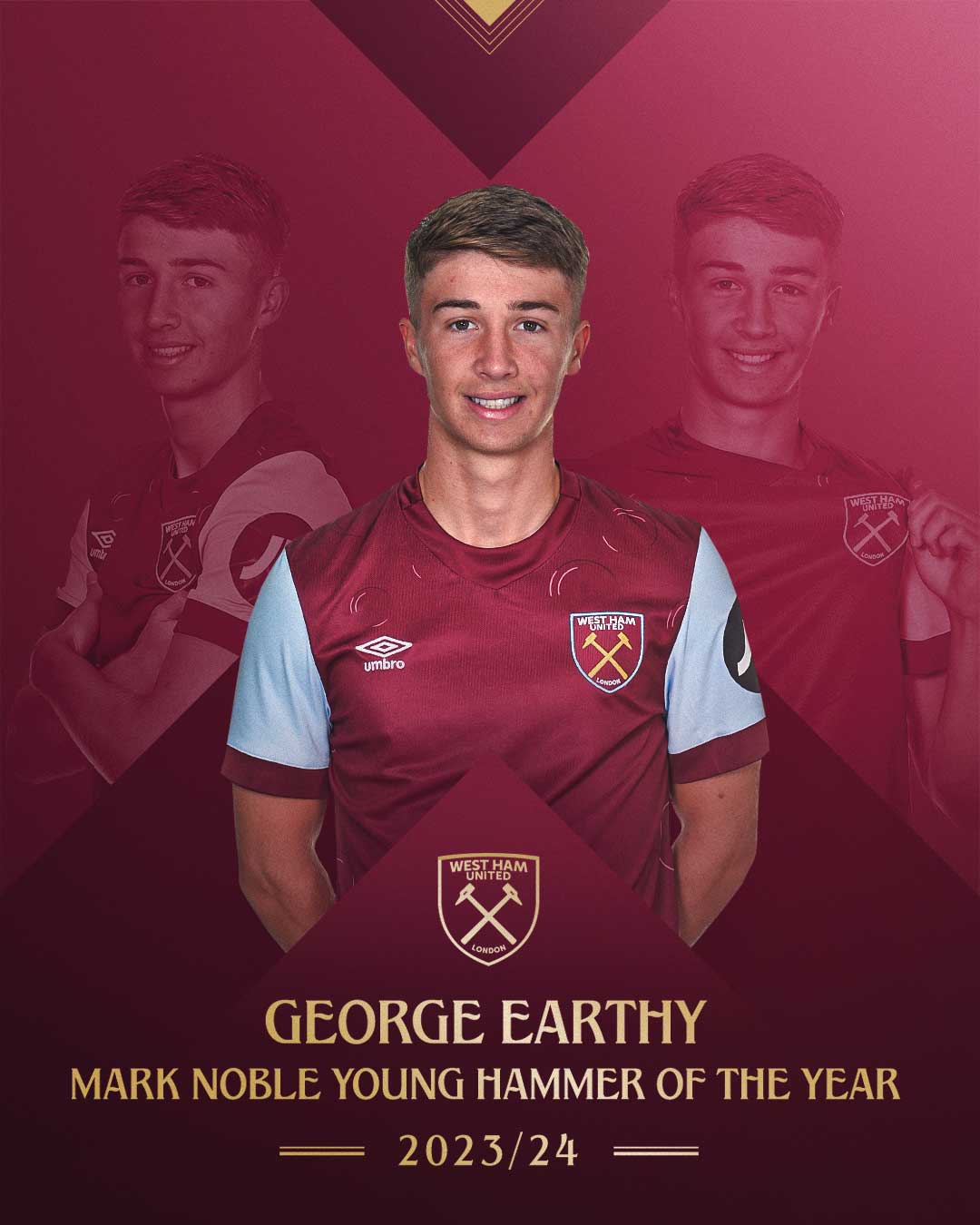 Young Hammer of the Year George Earthy reflects on 'incredible' day ...