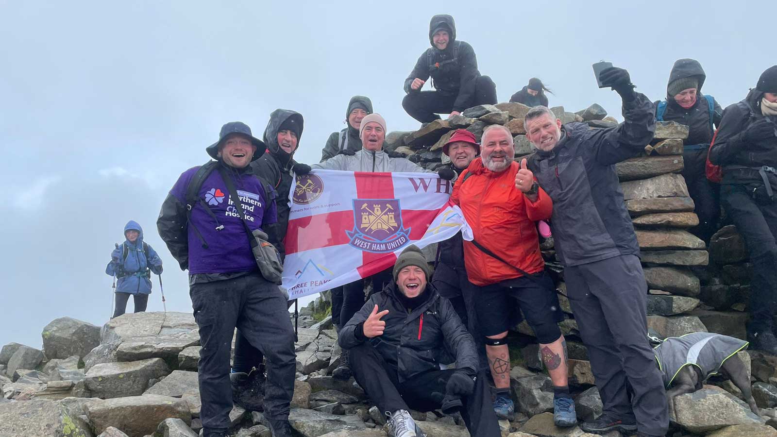 Mark Phillips and his fellow Hammers on the Three Peaks Challenge