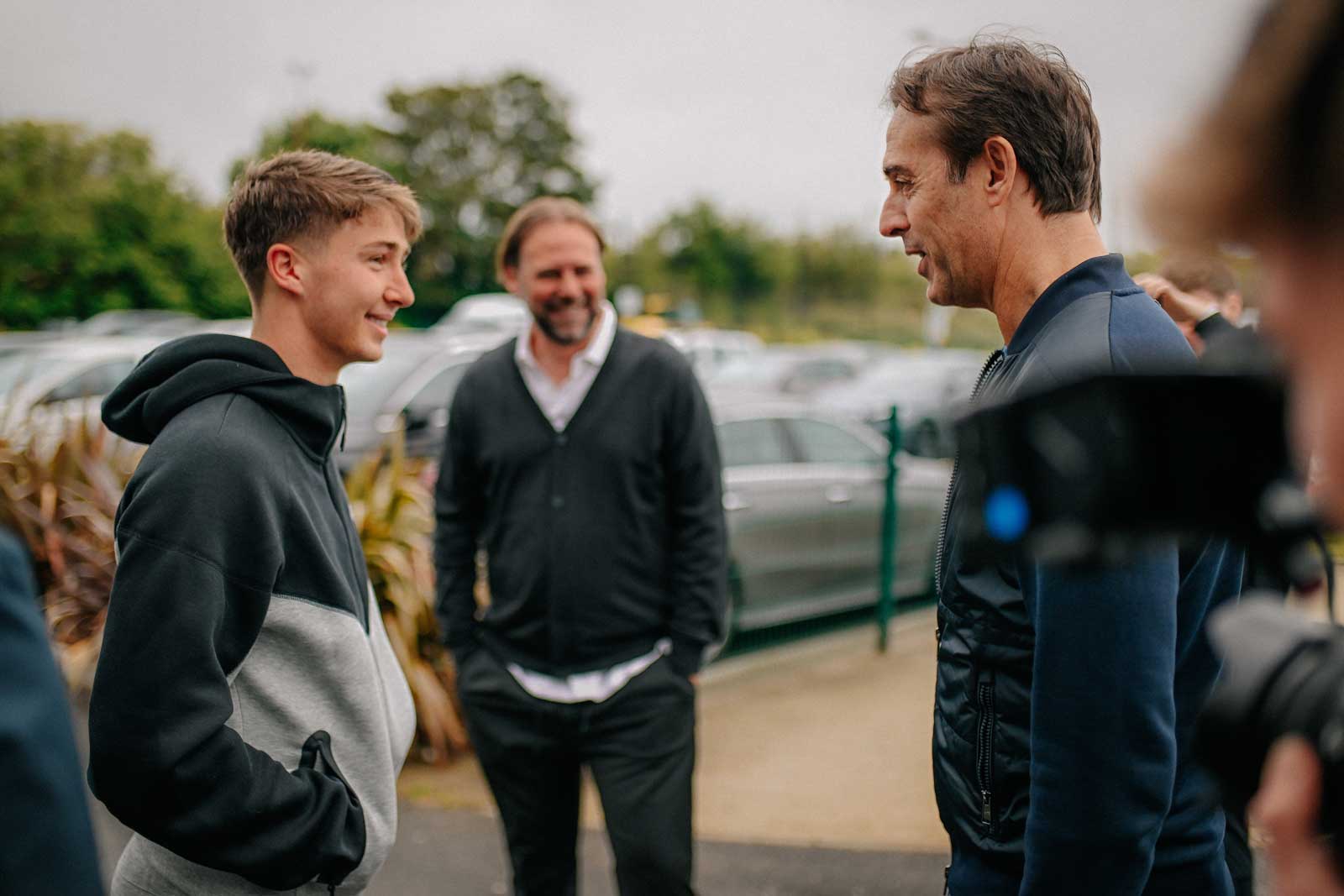 George Earthy meets new head coach Julen Lopetegui