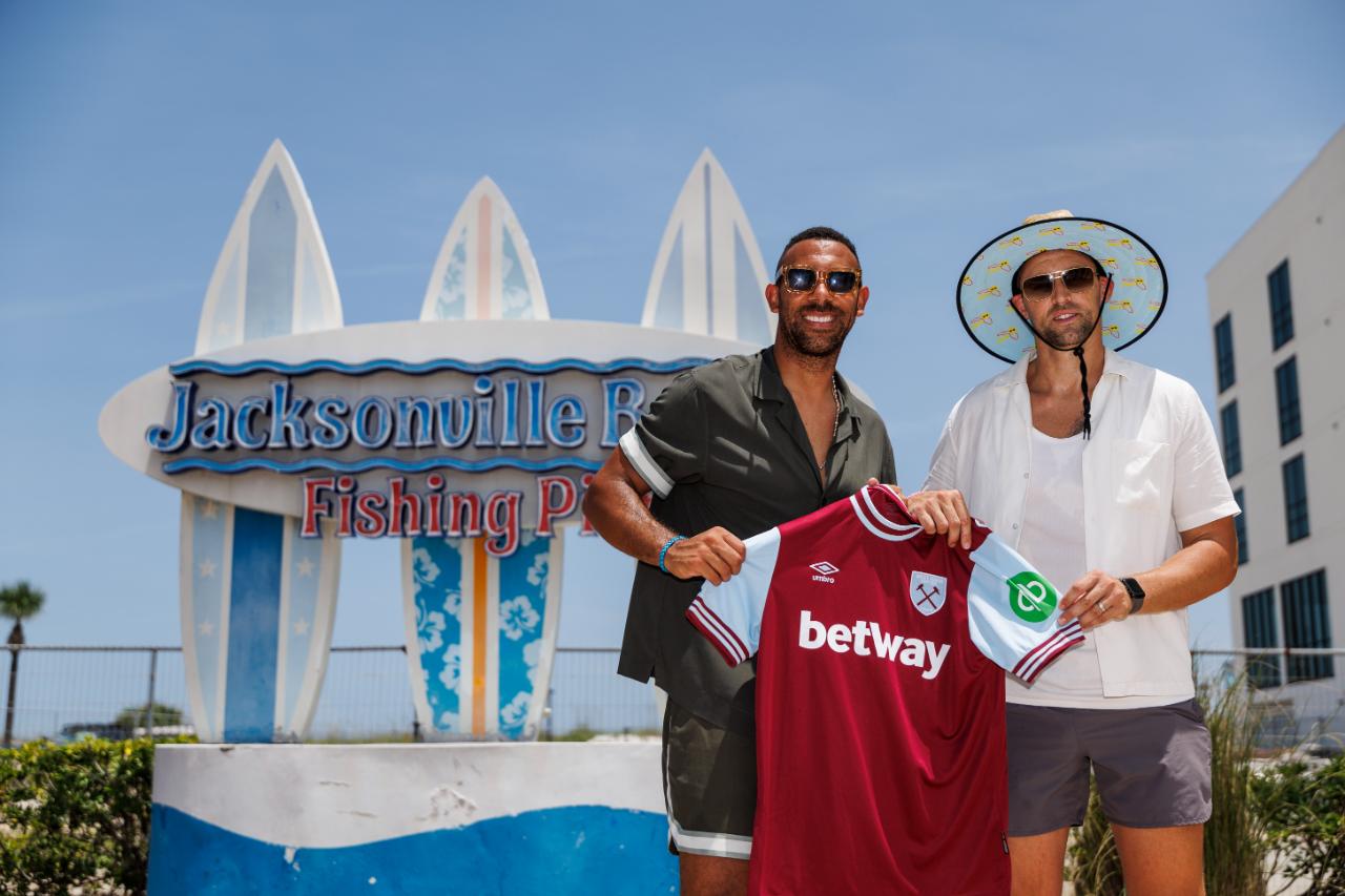 Ferdinand and Collison at Jacksonville Beach